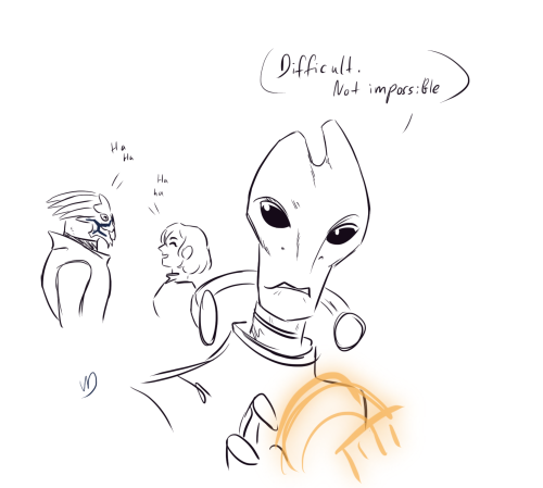 Well, If Anyone Can Make Hybrids Of Two Sentient Species That Have Fundamentally Differing DNA Structures…