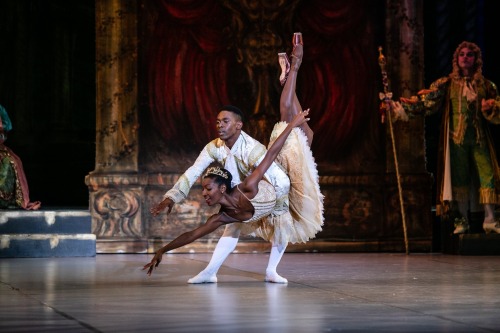 swanlake1998: precious adams and andile ndlovu photographed rehearsing as aurora and prince florimund in sleeping beauty by jared cameron baboo