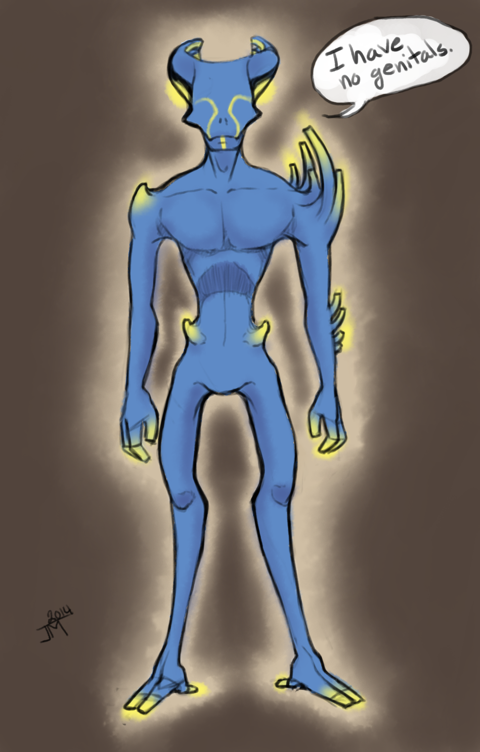 goddamndrawing:  finished sketch and some really lazy, shitty color. 