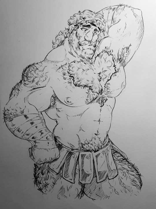 kapitein-oranghien-29:Someone recommended odysseus, I’d never heard of him but now I love this himbo… BEAU DESSIN POILU !