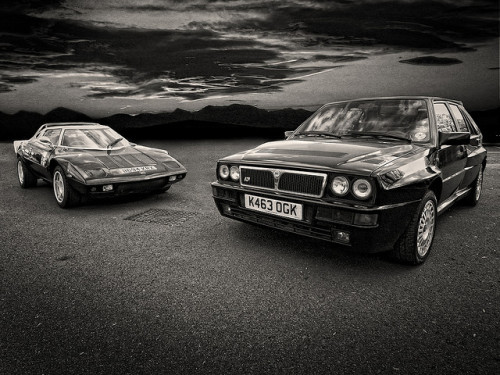 lavelocita:lancia stratos and delta integrale by Baby Skinz on Flickr.