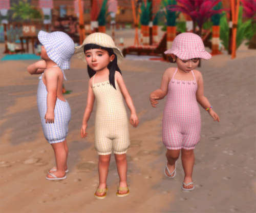 littletodds: Sulani Romper Recolour (Requires Sulani!) and Matching Hats (Base Game)Romper Mediafire