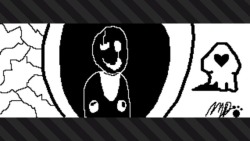 cobalt-borealis:I drew W.D. Gaster in Splatoon!