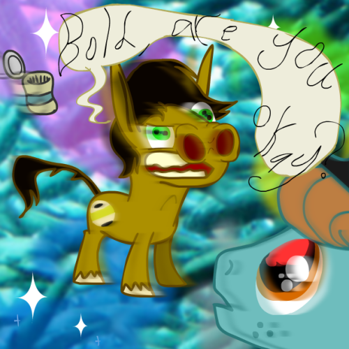 askthebronytrio:  Cactus juice! It’ll quench ya! It’s the quenchiest!- Bold Font I think you should lie down or something, dude.- Rough Sketch  >W<