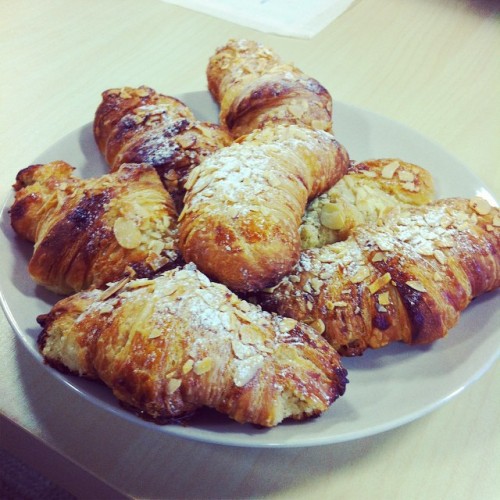 Our lovely Chris has made croissants for breakfast! From scratch! #teambreakfast