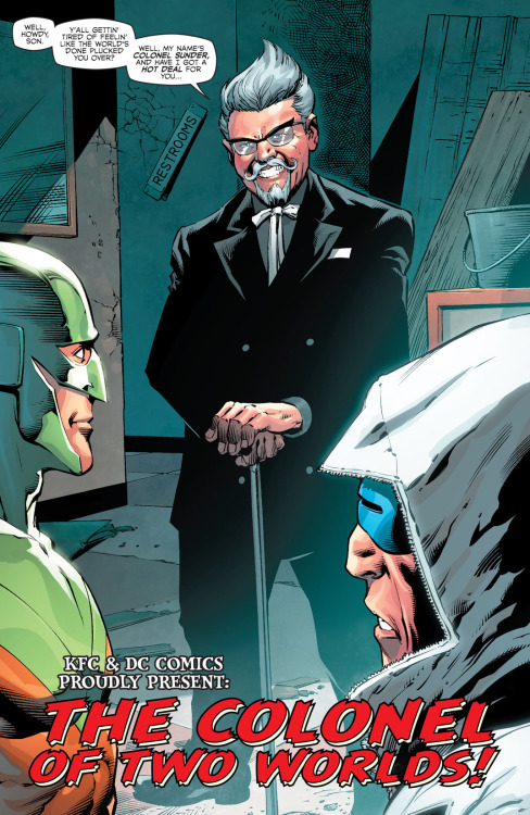comixology: KFC: The Colonel of Two Worlds (2015) #1 When a new Colonel from Earth-3 threatens to ta