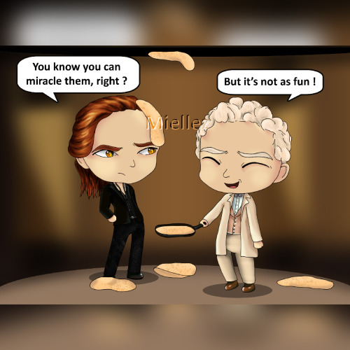 I wondered why, in the lockdown videos, Aziraphale didn’t say he was making crêpes. And,