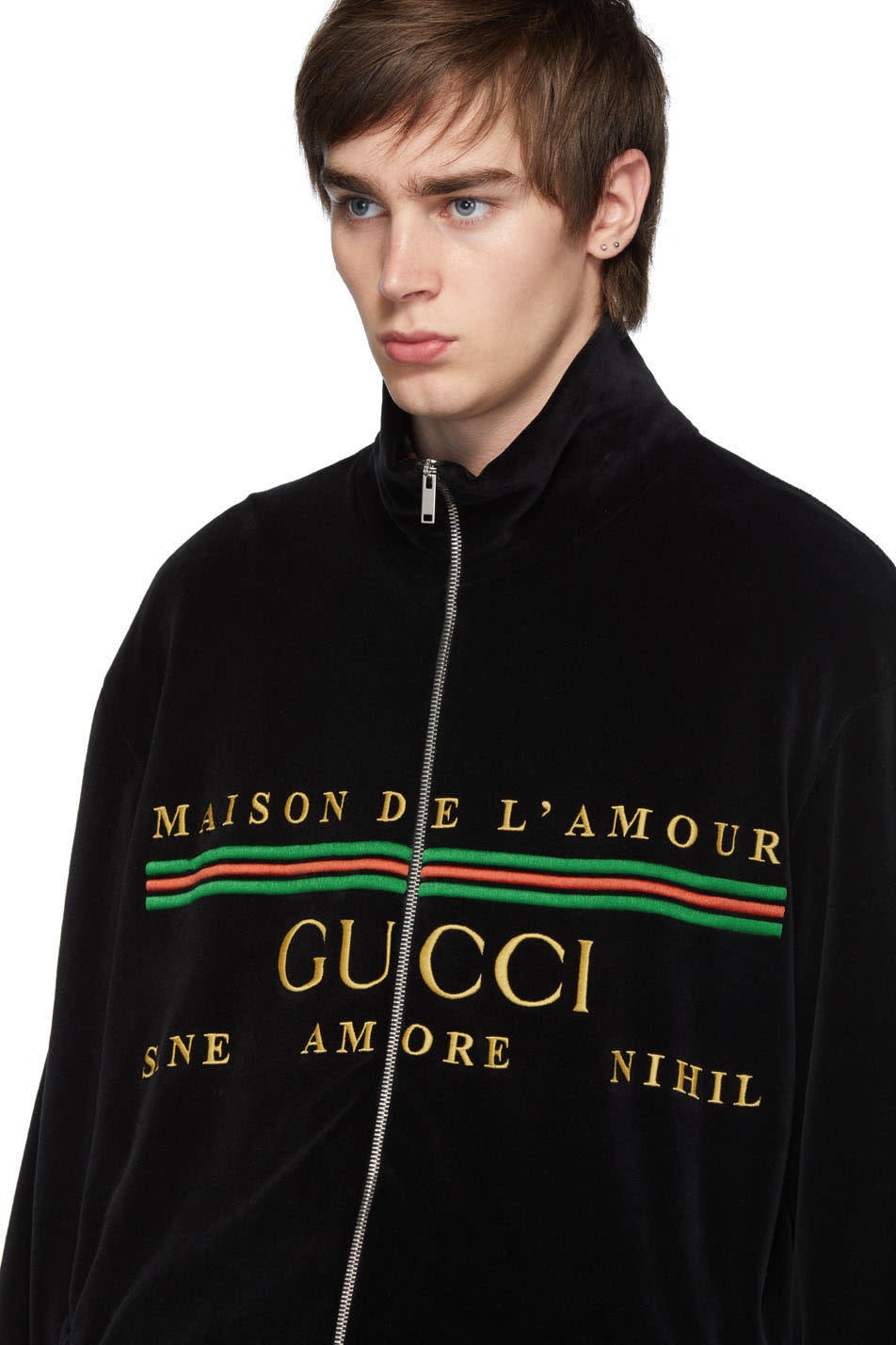 gucci zip up sweater