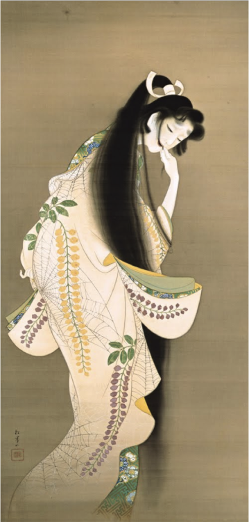 “Flame” by Uemura Shoen, 1918