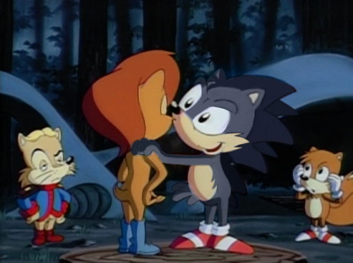 ourdustytrails:For your consideration: SatAM Sonic, but it actually looks like he works there