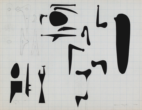 gellysi:Isamu Noguchi, Work Sheets for Sculpture, 1945