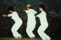 Oooretha:flying. Barnsdall Park, Los Angeles, Ca. 1982. In Conjunction With “Afro-American