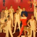 gay-curator:Dmitry Zhilinsky (Russian, 1927 – 2015)Gymnasts of the USSR (1964 - 1965)Tempera on woodState Russian Museum, St. Petersburg