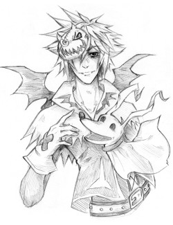 oohkahmee:  Mandatory Halloween Sora doodle. Happy