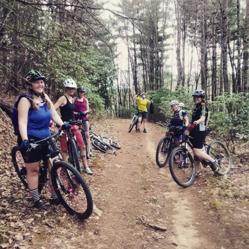 thebicycletree: Soooooooooo proud of these ladies!! We had some first-time Pisgah riders and first-t