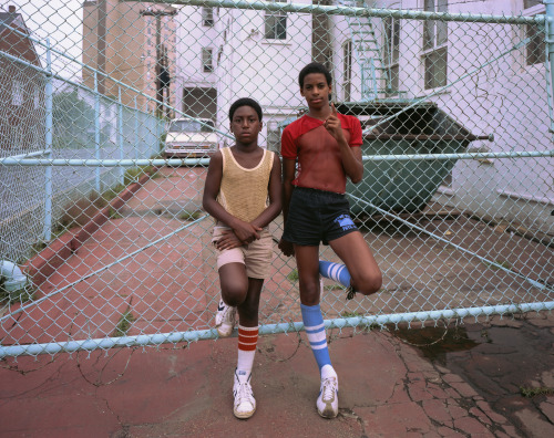 Joe Maloney: “Blue Fence, Asbury Park, New Jersey,” 1980. More here.