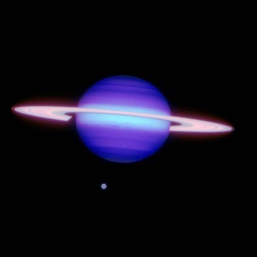 Porn photo aestheticalspace:    Saturn and Titan  