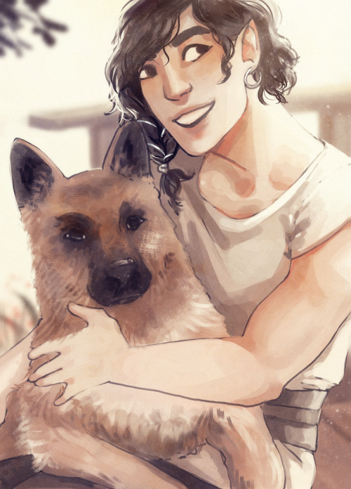 alackofghosts: aredhel &amp; puppy that no one asked for haha