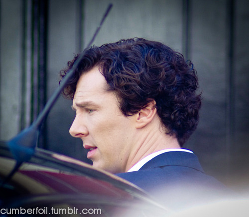cumberfoil: THOSE CURLS! Pictures taken on North Gower Street, London (21st of August 2013). More se