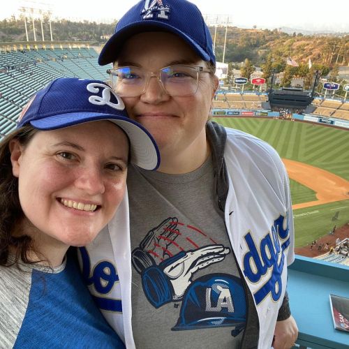 She took me to a baseball game (really @new_abbey_church took us, but details…) #erinselfies2021 (at