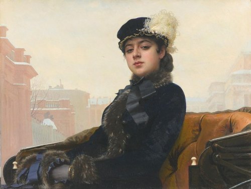 chamomile-crow: artisticinsight: Portrait of an Unknown Woman, 1883, by Ivan Kramskoi (1837-1887) Wh