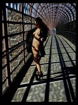 scottnikipowers:  Niki looking amazing on the pedestrian bridge on the 51 freeway south of bell road…so hot! 