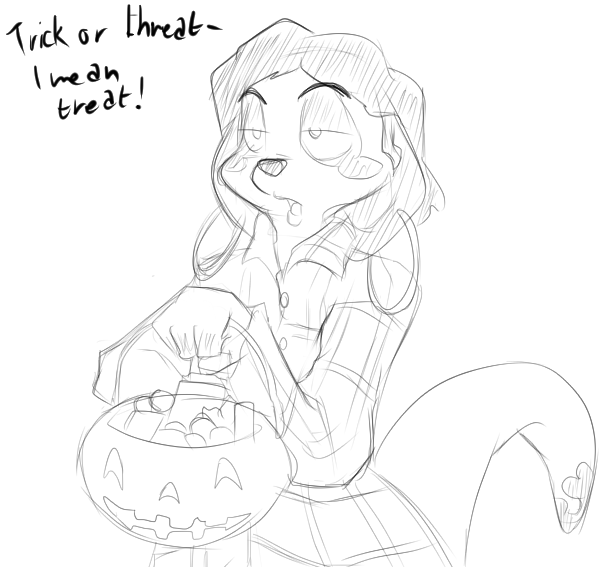 haiku-oezu:  Sexy costumes VS Scary costumes  &hellip;&ldquo;trick or threat&rdquo;