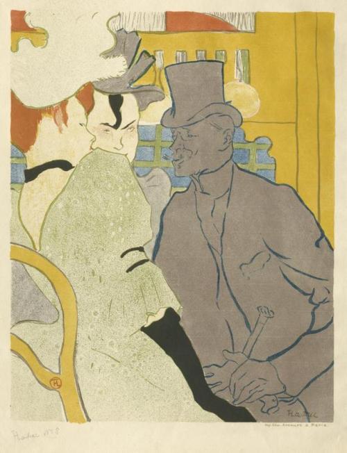 The Englishman at the Moulin Rouge (1892). Henri de Toulouse-Lautrec (French, 1864-1901). Lithograph