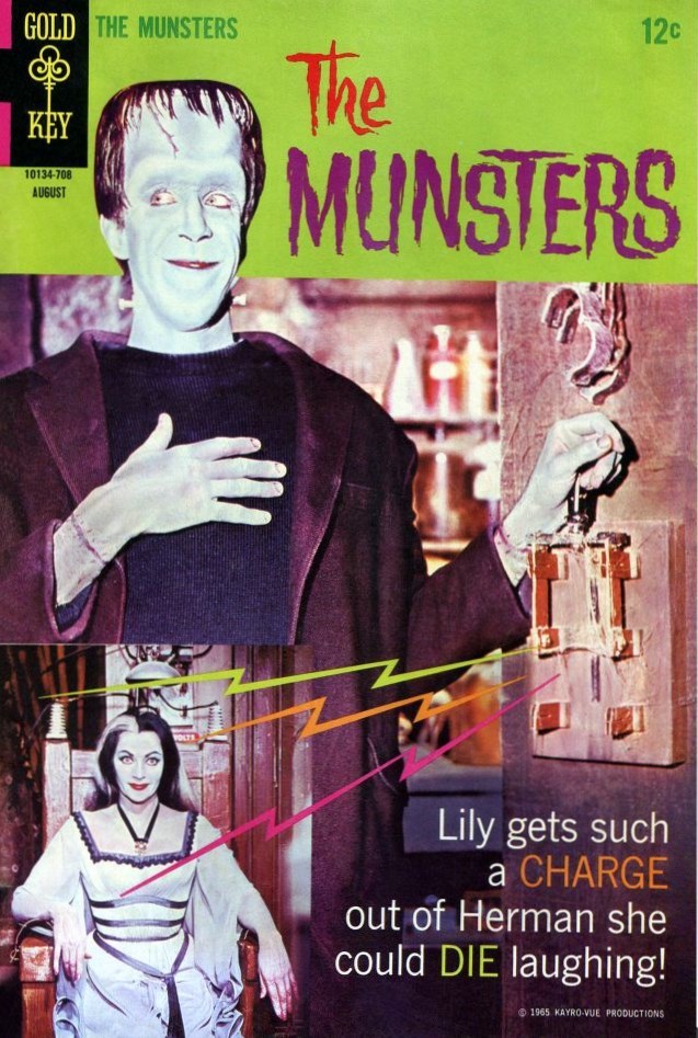 tonightwedrinktomorrowweride:  Gold Key Comics ran ” The Munsters ” from 1965-1968