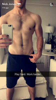 famousdudes:  Nick Jonas makes us all go wild with a single Snapchat story.