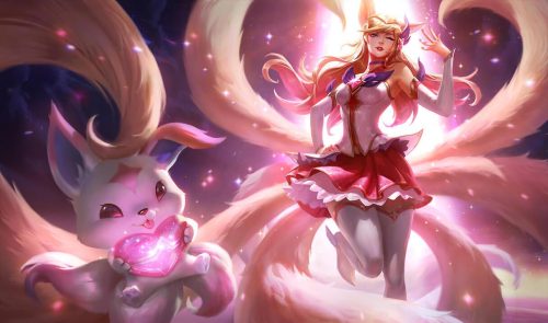 Star Guardian Ahri - League of LegendsView in 3D:https://teemo.gg/model-viewer?skinid=ahri-14&amp;mo