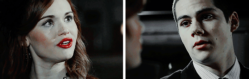 yeahstydia:  Stydia   staring at each other through the seasons 