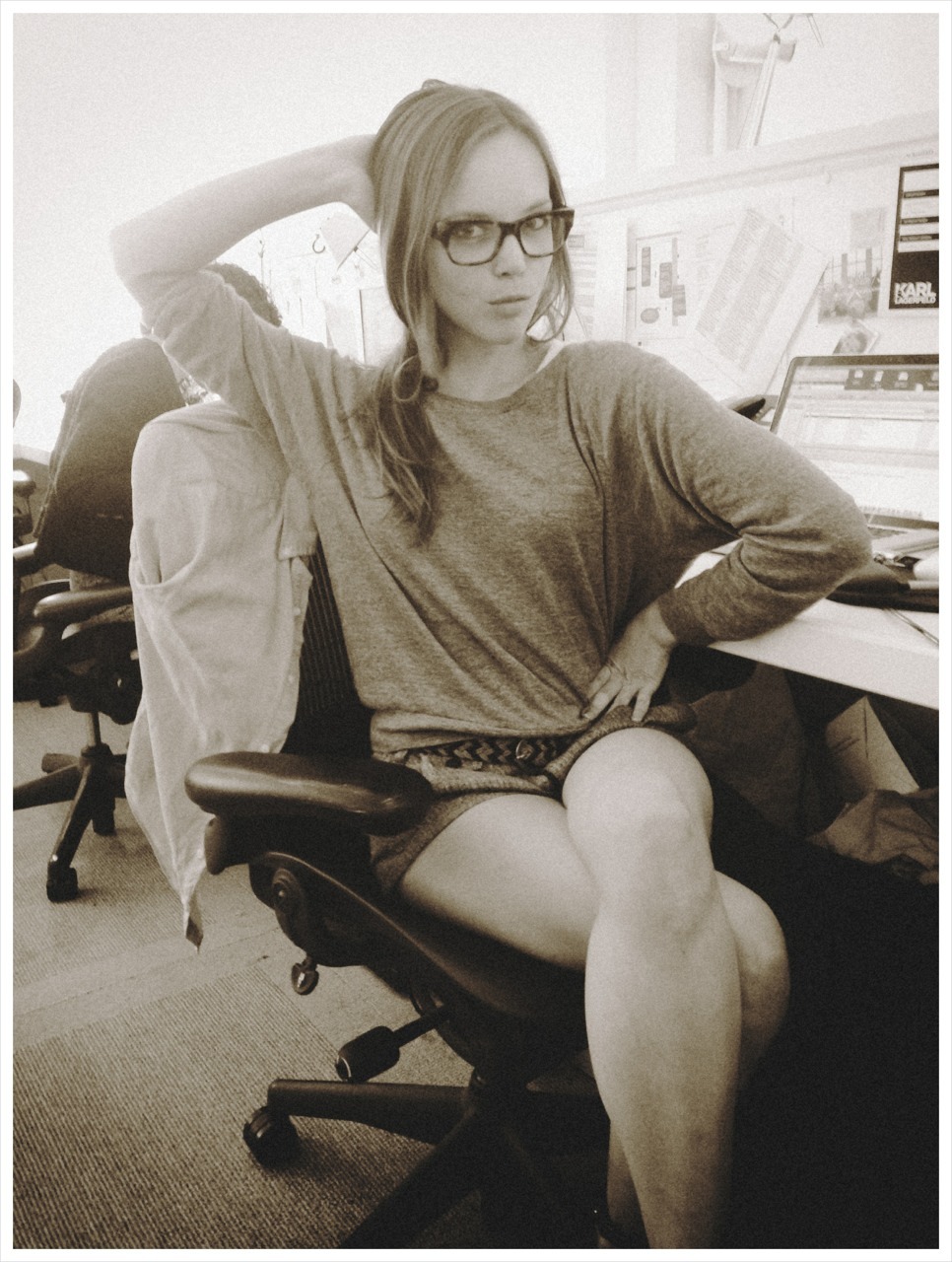 creativerehab:  Work Ashley at work hardly working.
