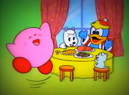 tkowl:  Kirby’s story from a rare educational video known as Mario Kirby Masterpiece, intended to teach Japanese children the basics of Kanji/Chinese. 