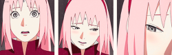 octobershootingstar:  -Sakura: What if I said… I’d go with you?-Sasuke: This is a trip to atone for my sins. My sins have nothing to do with you.-Sakura: Nothing to do with…me?-Kakashi: … ¬ .¬-Sasuke: Maybe next time. Thank you.