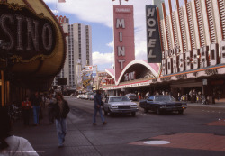 vintagelasvegas: Downtown Vegas, February 1980 Slide scans by Vintage Slideshow  back when you could cruise Fremont.
