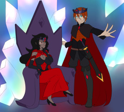 askfuneraldirge:The Queen of shadows has recently found her own krypt king. An infenral relationship of demonic purportions. The two warrior lords decided they are stronger together then seperate. A queen who could keep pace with huimself in a fight was
