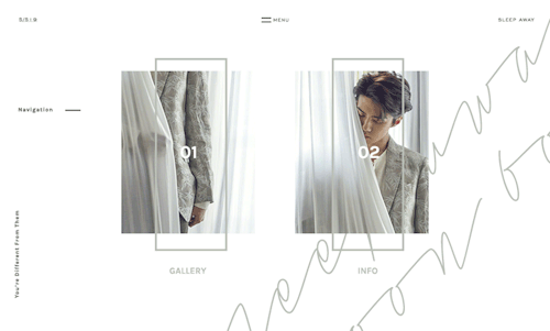 cytaoplasm:  10PM Sleep Away. A Sehun Editorial Website Concept