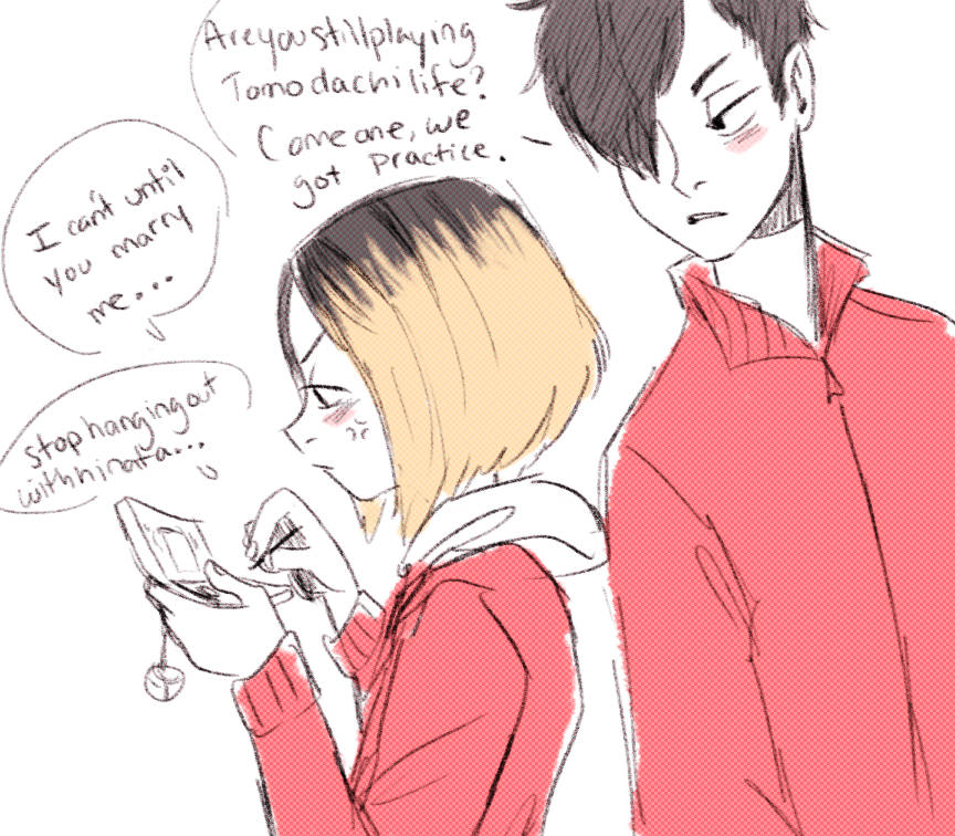 childofsquid:  mmmm Kenma is a cutie pie &lt;3 that tomodachi life though *huffs 