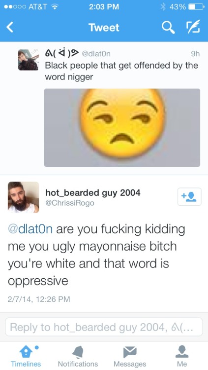XXX backboobs:  “you ugly mayonnaise bitch” photo