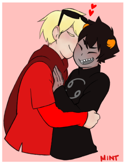 mintysugas:  ok so i coloured the previous davekat and added more doodles bcos i am weak for this always 