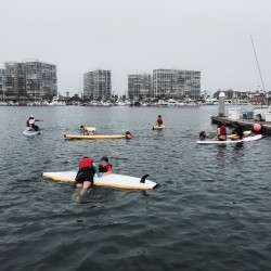 It is always a good to teach the kids about water-safety. The best part is that they enjoy it. Full schedule of activities happening at PaddleFit HQ in Coronado. #kidscamp #paddlefit #campsup #summercamp (at PaddleFit)