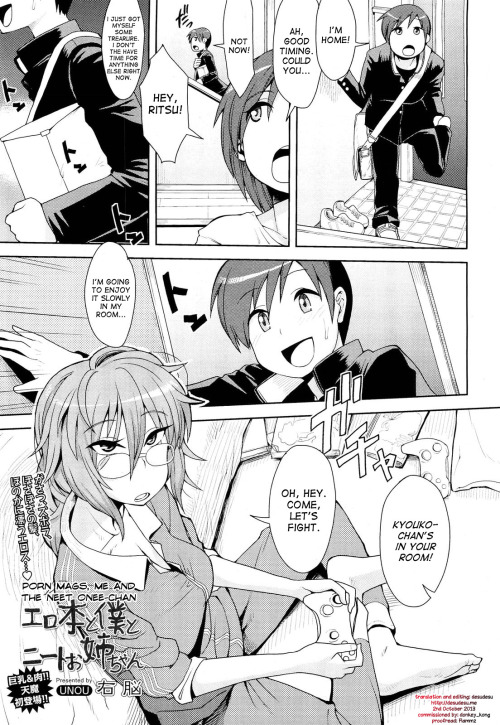 dangerouscumdispensary:     Porn Mags, Me and The NEET Onee-chan by   UNOU   makes me wish I had neighbors.