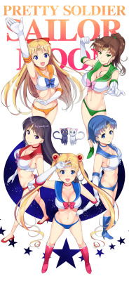 Fandoms-Females:  Anime Fangasm Finale - Smexy Sailor Scouts   ;9