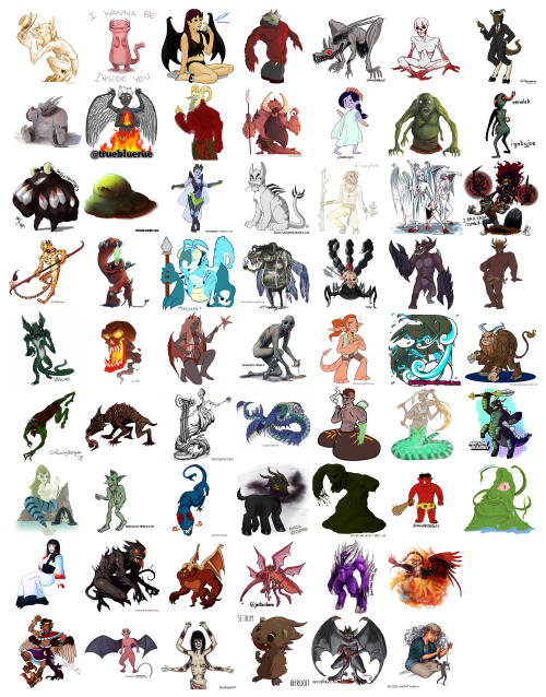 causeimdanjones: Your Standard Demons! Thank you so much everyone who joined in on the Demon Collabo