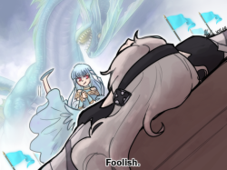 kynimdraws: This dragon gauntlet is wild ya’ll IDC if Ninian loses I just wanted to draw her with the leggy ok MOM HOLY FUCK NINIAN WON!!! Twitter link here 