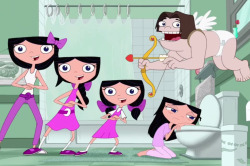 sweet-apple-analysis:  mcguckit:  thedisneyfan:  someone whos never seen phineas and ferb explain whats going on in this picture  arin hanson appears in miranda cosgrove’s acid trip  fucking shit 