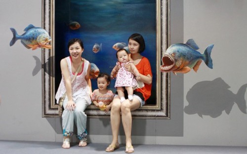 artmonia: 3D painting exhibition at Shenyang Art Gallery.