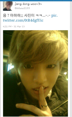 ifnt7wh:  [TRANS] DONGWOO SECOND TWEET Em?