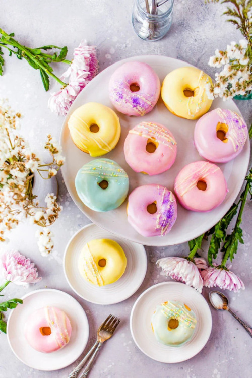 sweetoothgirl: Baked Vanilla Donuts